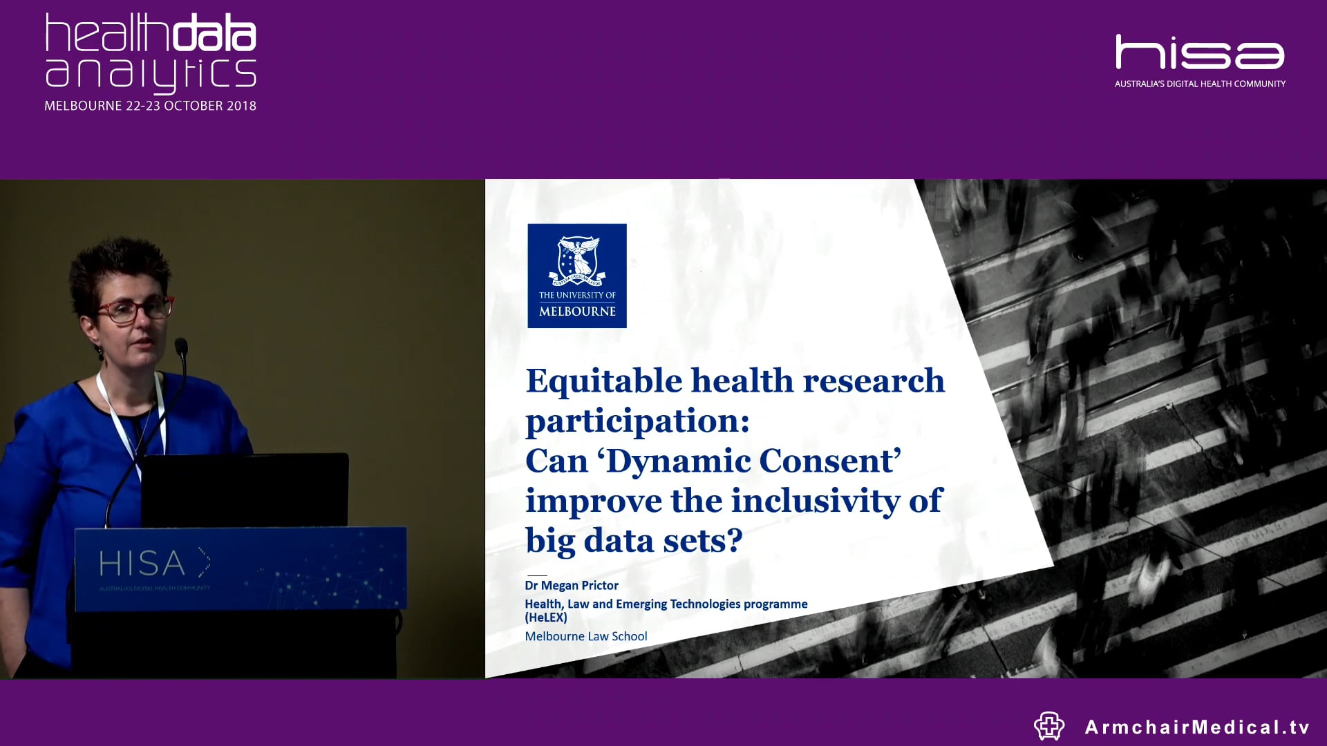 Equitable health research participation - can 'dynamic consent' improve the inclusivity of big data sets Dr Megan Prictor