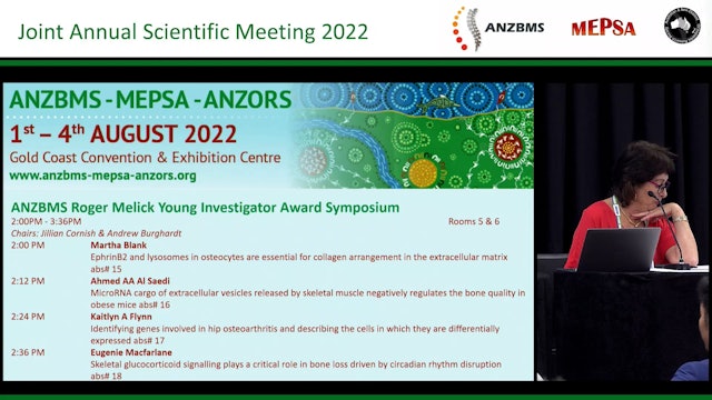 ANZBMS Roger Melick Young Investigator Award Symposium