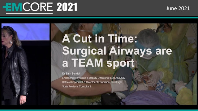 Surgical Airway is a TEAM sport Dr Sam bendall