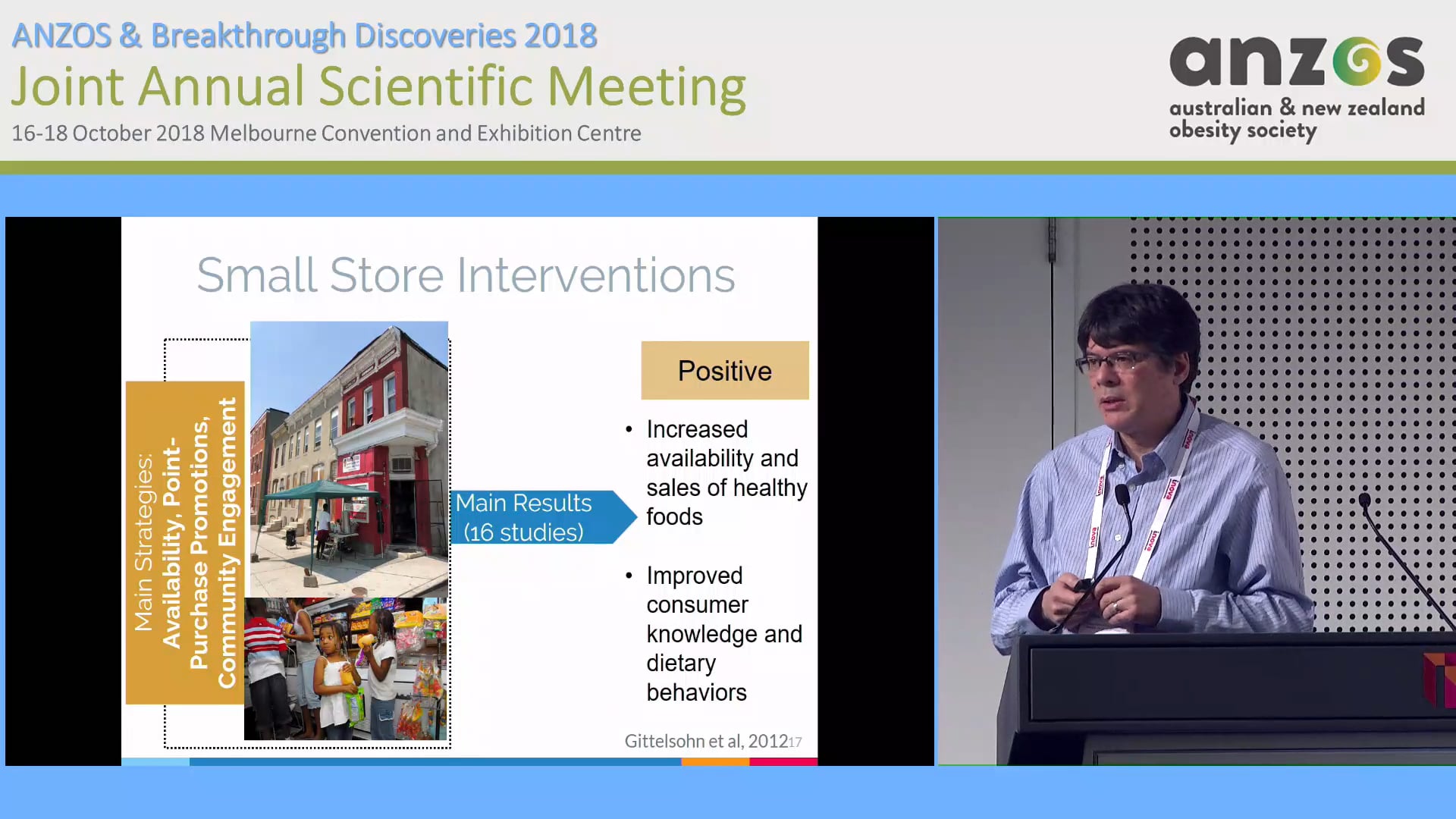 Facilitating change in retail settings covering government, small stores and supermarkets. - Joel Gittelsohn