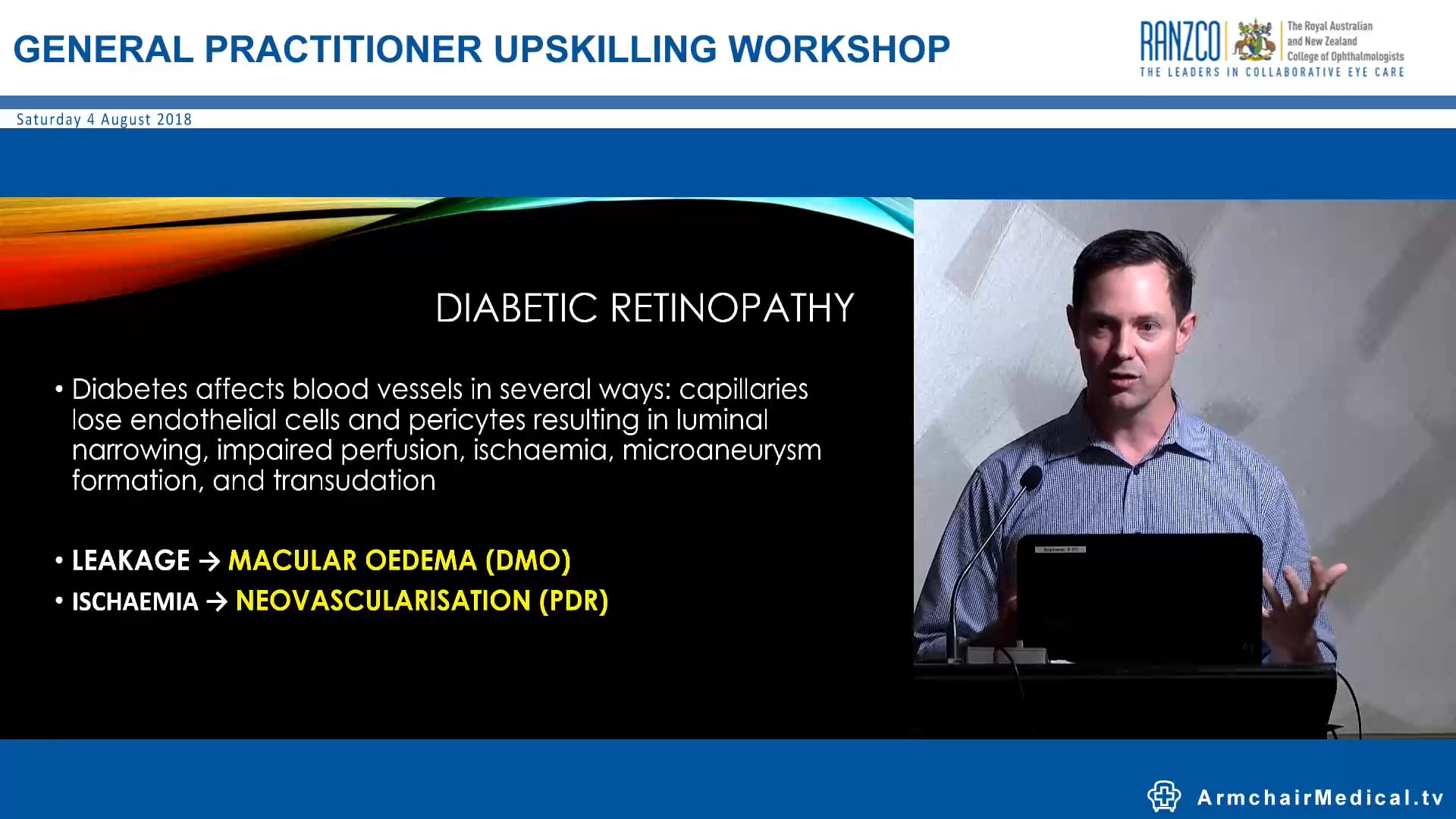 Advances in the treatment of diabetic retinopathy Dr Nathan Walker