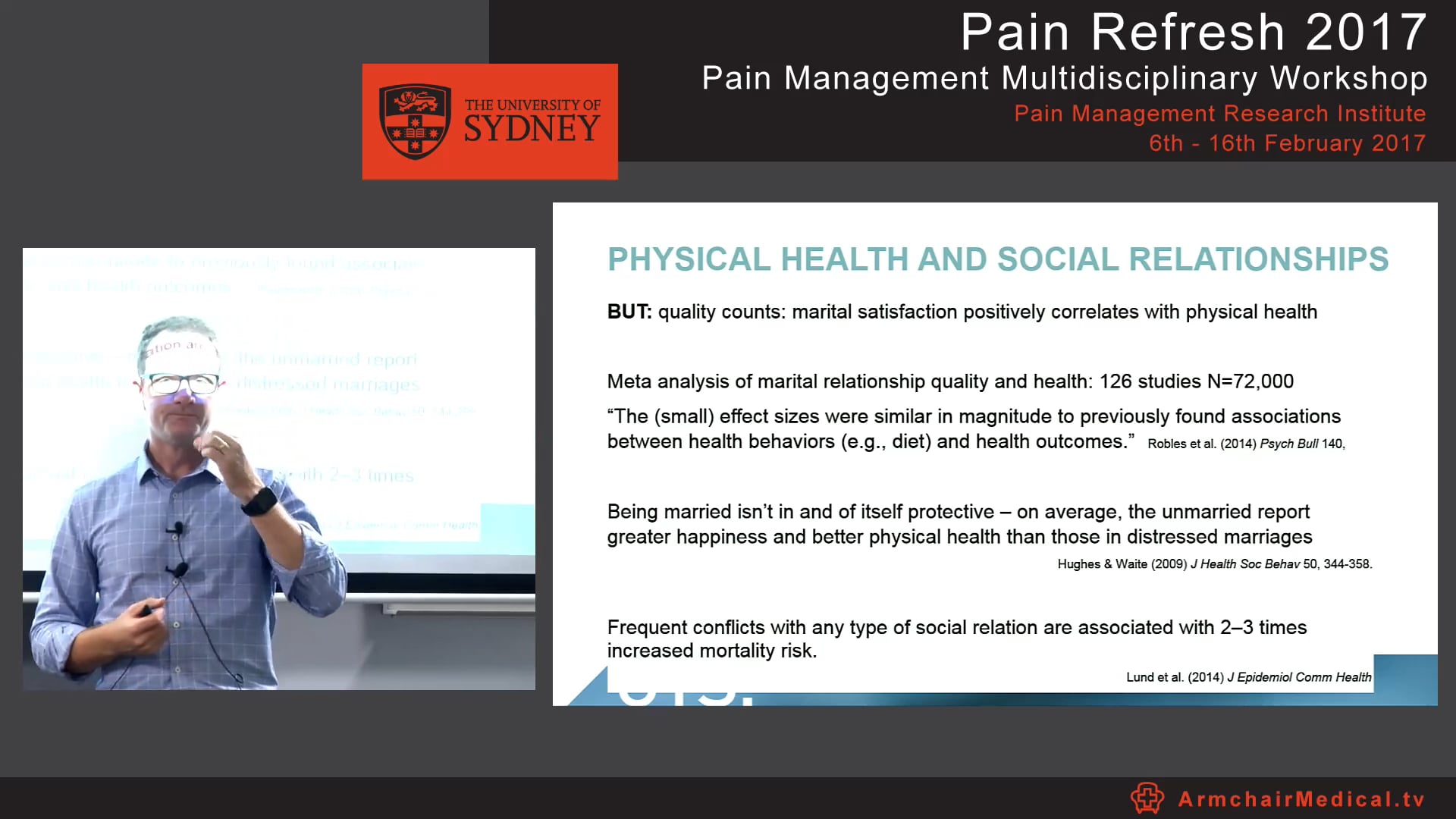 Chronic pain and the partner Dr Toby Newton-John