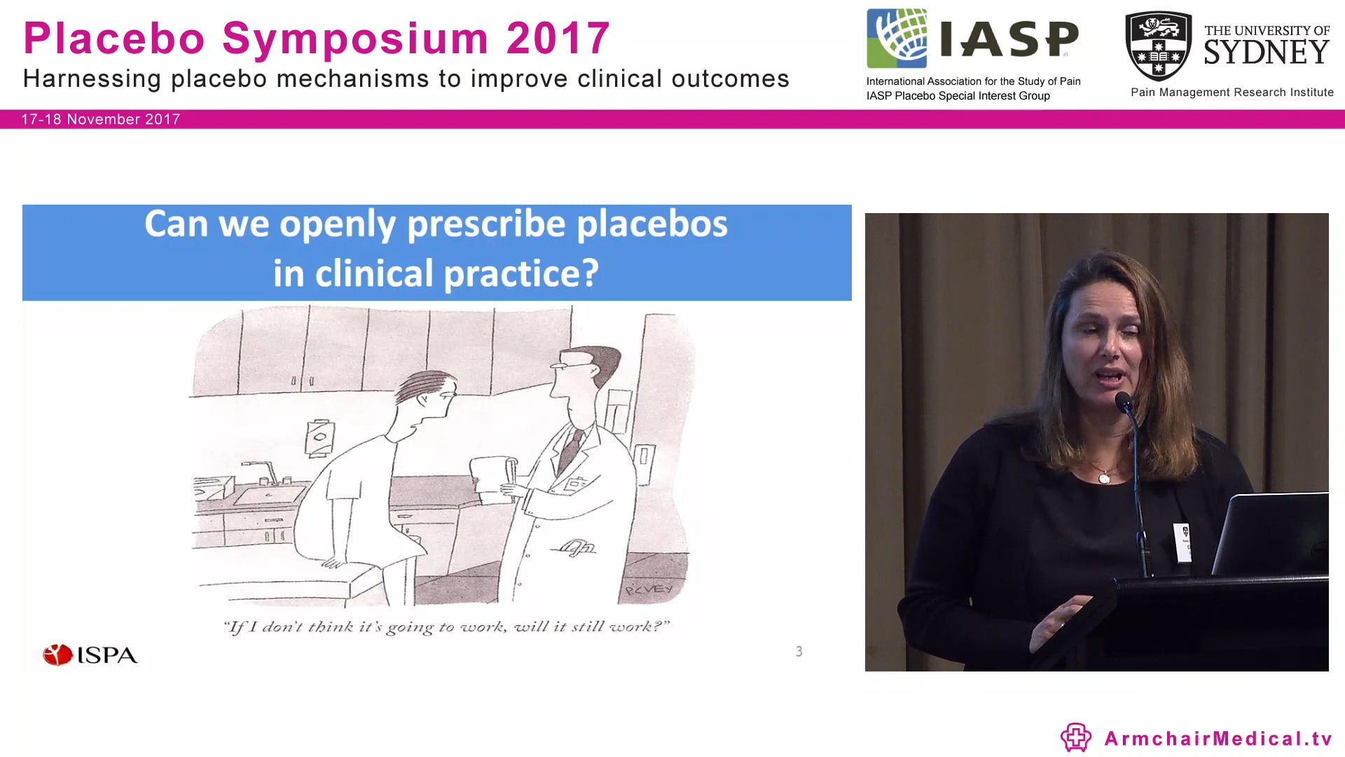Enhancing placebo without deception The unblinded placebo Assoc Prof Cláudia Carvalho