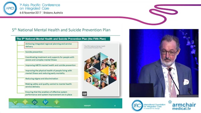 The 5th National Mental Health and Suicide Prevention Plan The time is right for integrated care John Allan