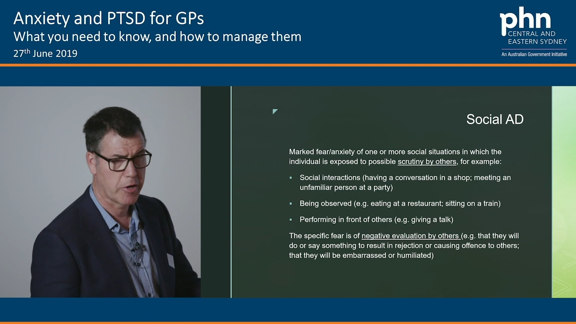 Anxiety Disorders and PTSD in Primary Care Dr Adrian Keller