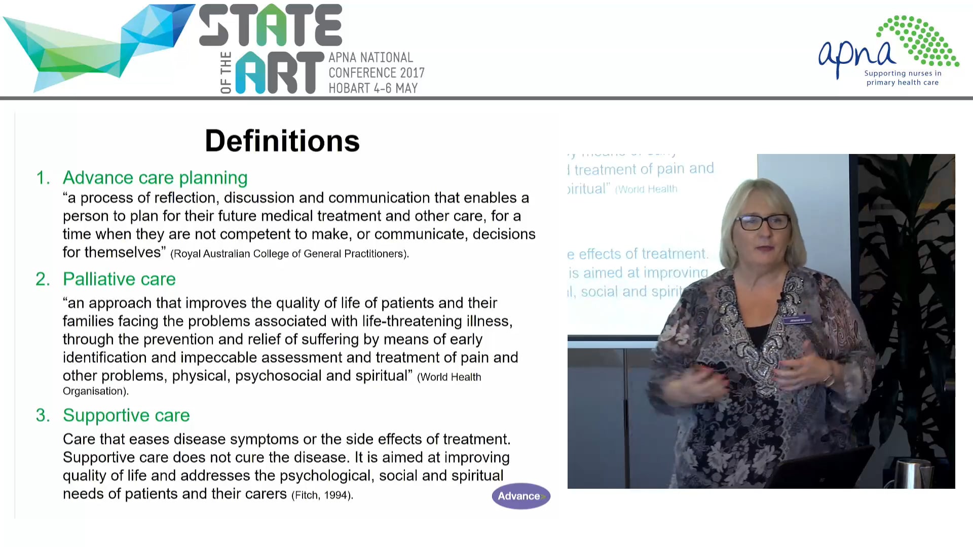 Initiating palliative care and advance care planning workshop