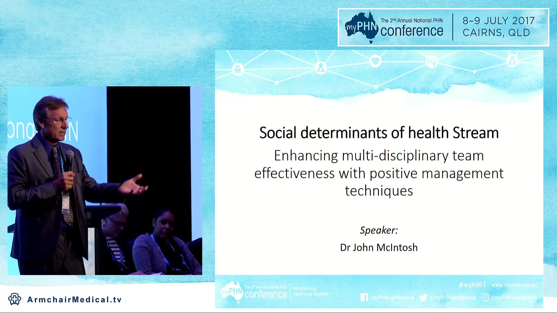 Enhancing multi-disciplinary team effectiveness with positive management techniques Dr John McIntosh AM