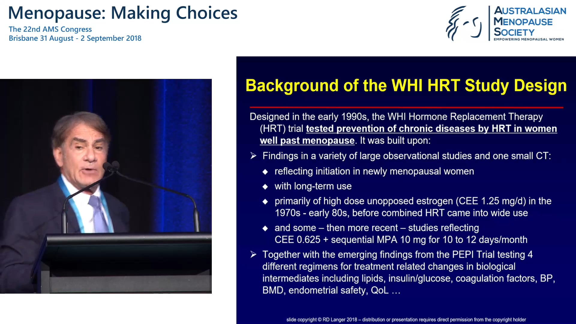 Primary vs secondary prevention of chronic disease in women Prof Bob Langer