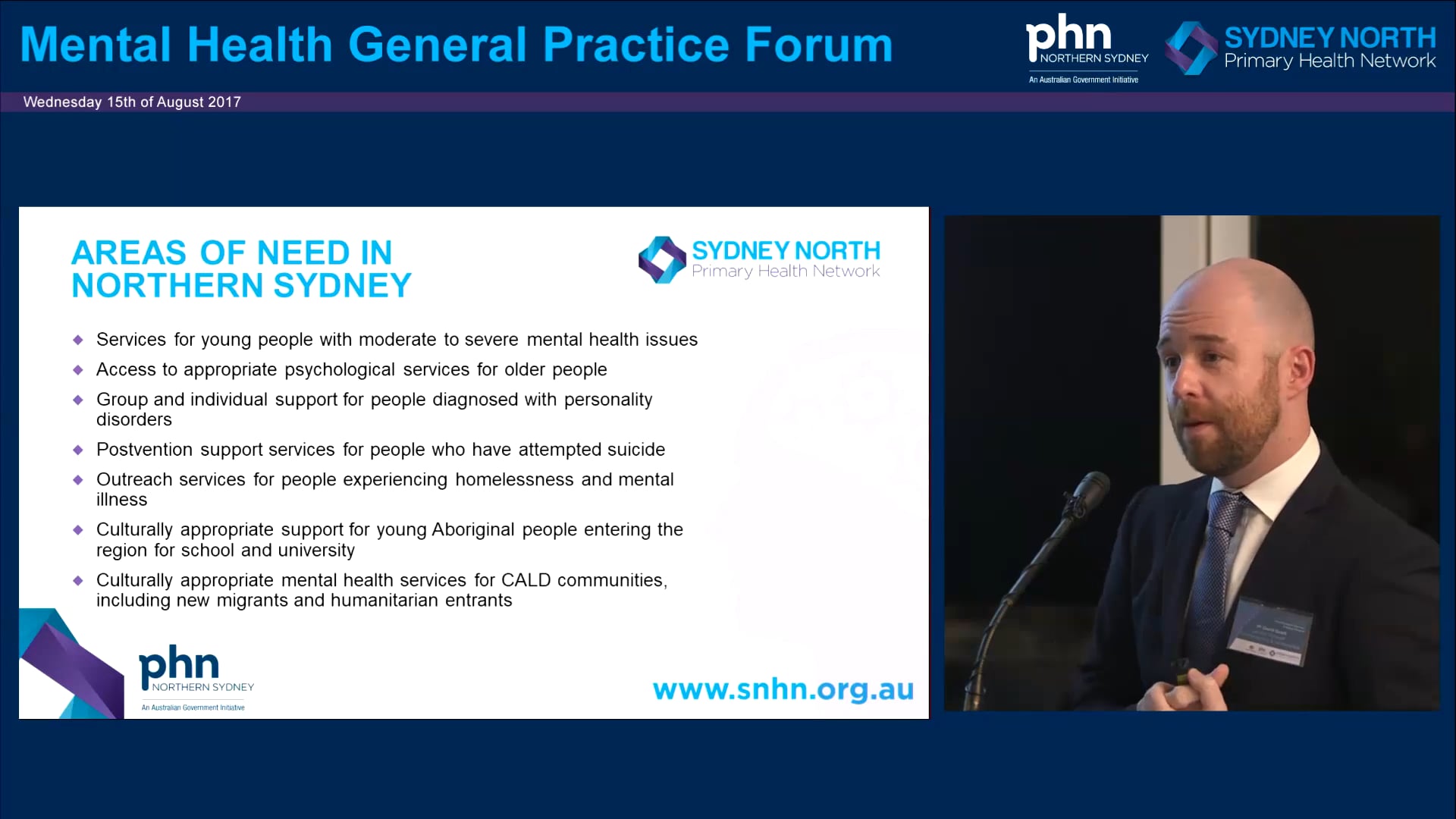 Mental health in Sydney North David Grant