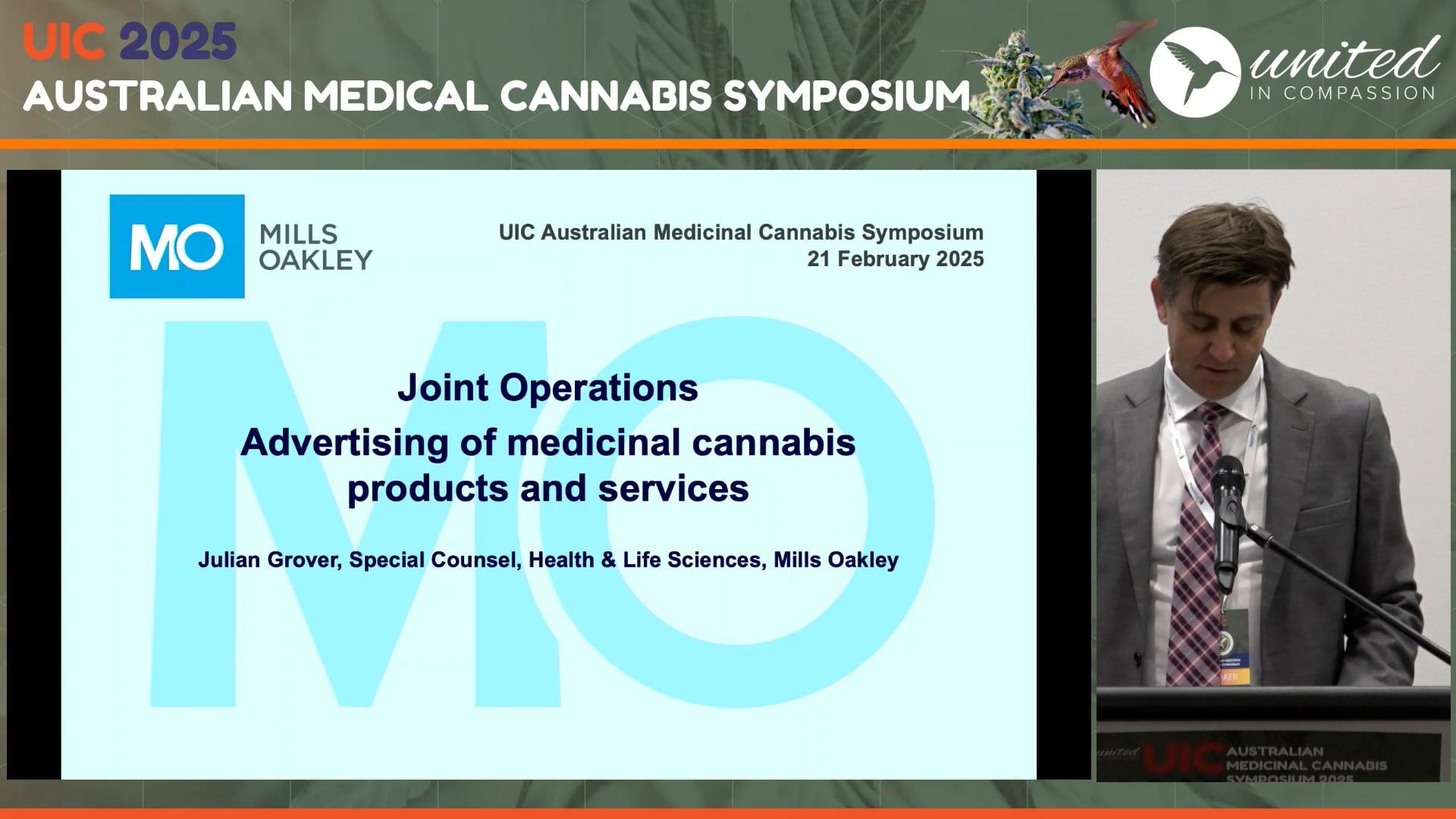 Advertising of medicinal cannabis products vs services Mr Julian Grover
