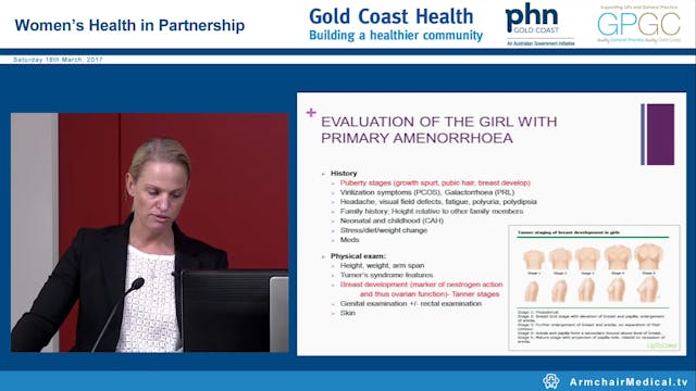 Primary and secondary amenorrhea Dr B...