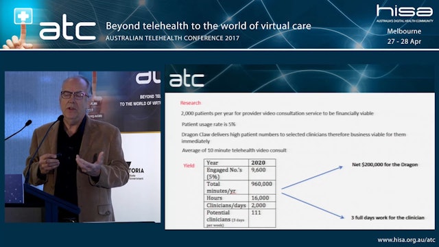 Reflecting on the business case for telehealth - how do we express value Michael Gill
