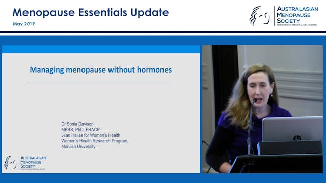 Managing menopause without hormones D...