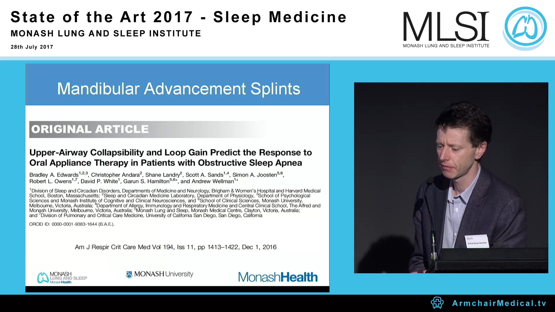 Early success in predicting OSA treatment outcomes with phenotyping A Prof Garun Hamilton