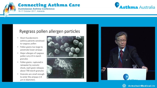 Thunderstorm asthma Background and overview Prof Frank Thien