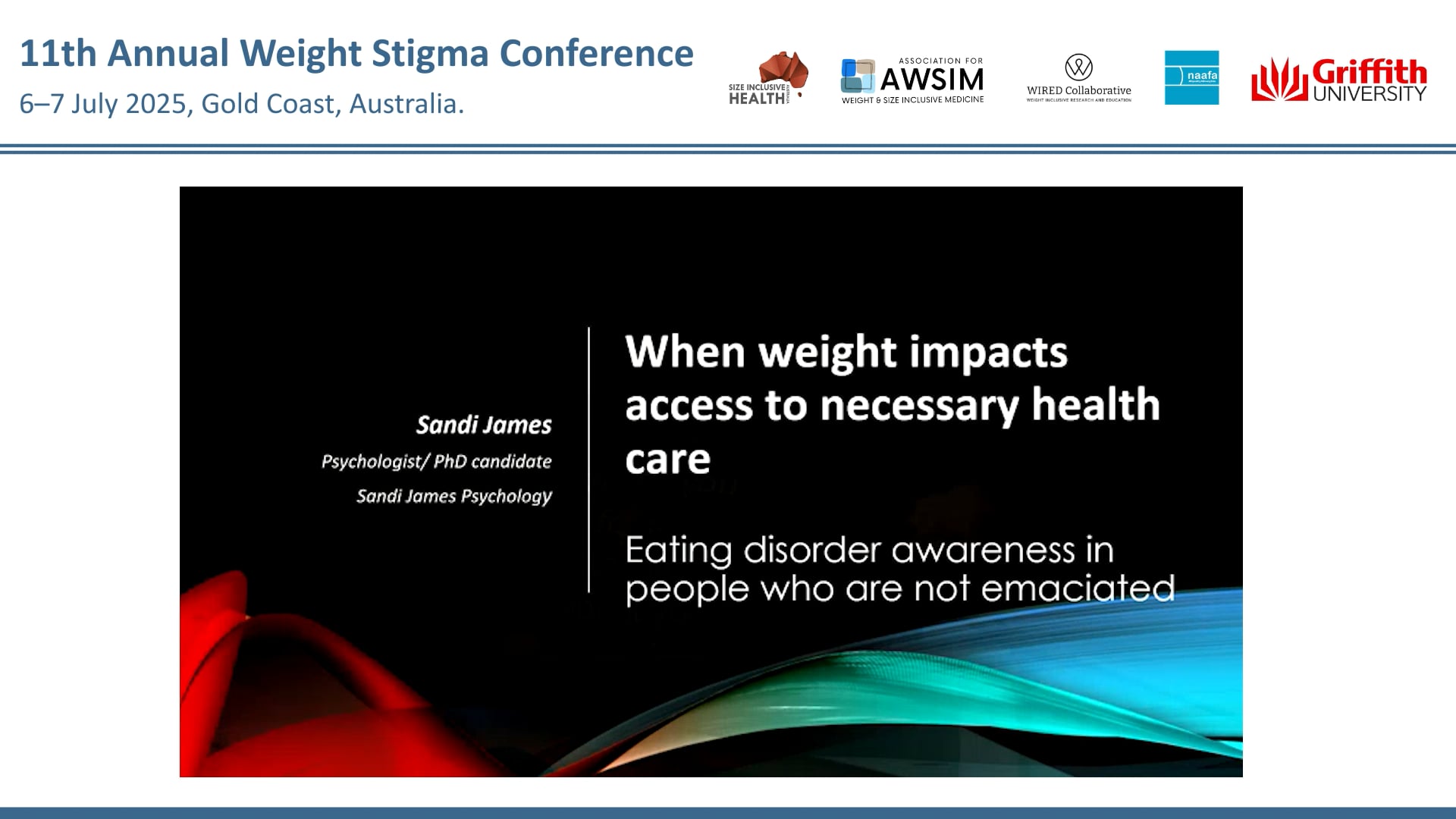 When weight impacts access to necessary health care Eating disorder awareness in people who are not emaciated Sandi James
