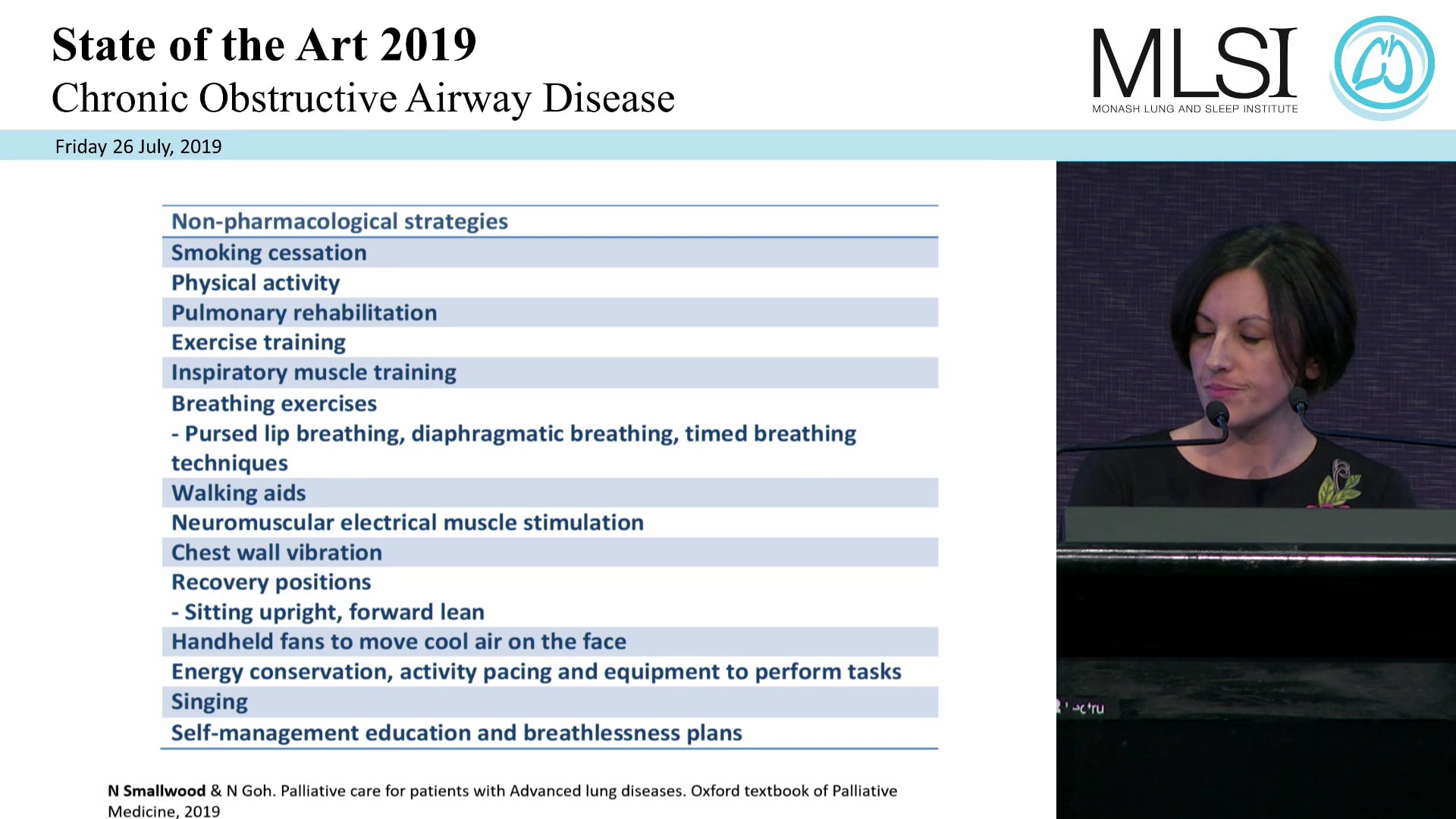 Management of severe chronic breathlessness in COPD Assoc Prof Natasha Smallwood