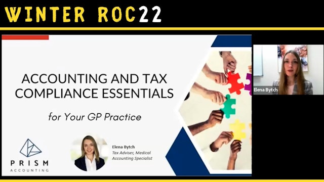 Accounting and tax compliance essentials for your GP practice Elena Bytch