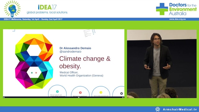Climate change & obesity. Dr Alessandro Demaio Medical Officer World Health Organization