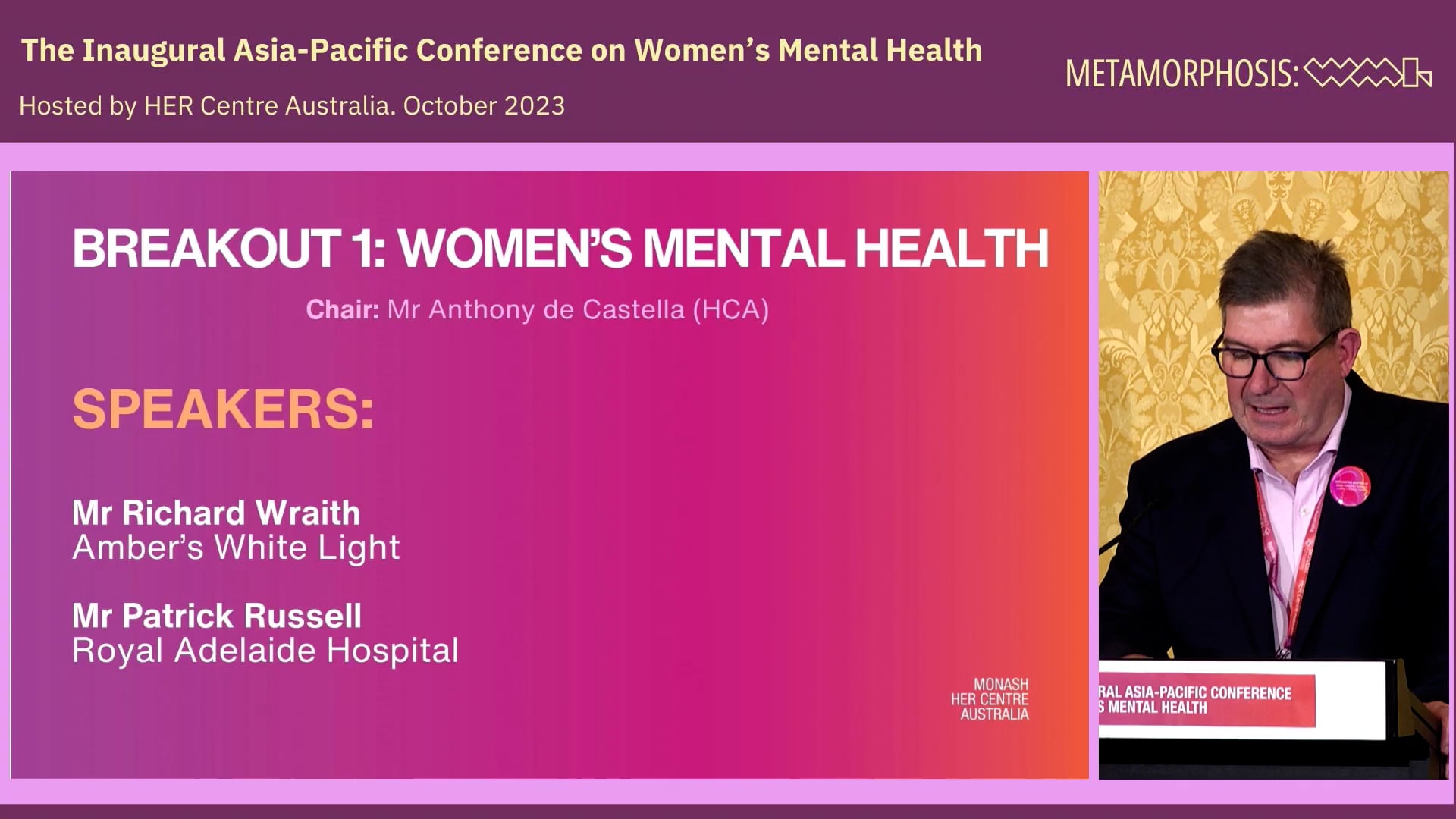 Amber's White Light Women’s Mental Health A Lived Experience Mr Richard Wraith, Amber’s White Light