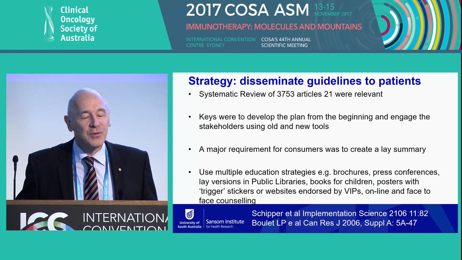 Using Education to Disseminate and implement Guidelines Ian N Olver