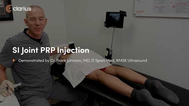 SI Joint PRP Injection