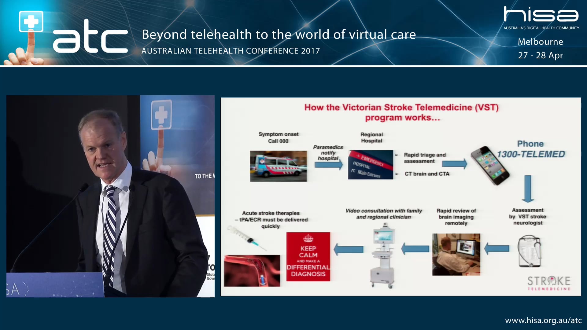 Delivering innovative outcomes in the Victorian Stroke Telemedicine program Dr Chris Bladin