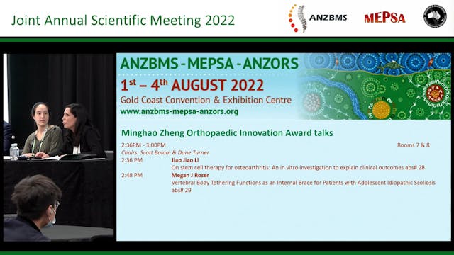 ANZORS ECR Award talks