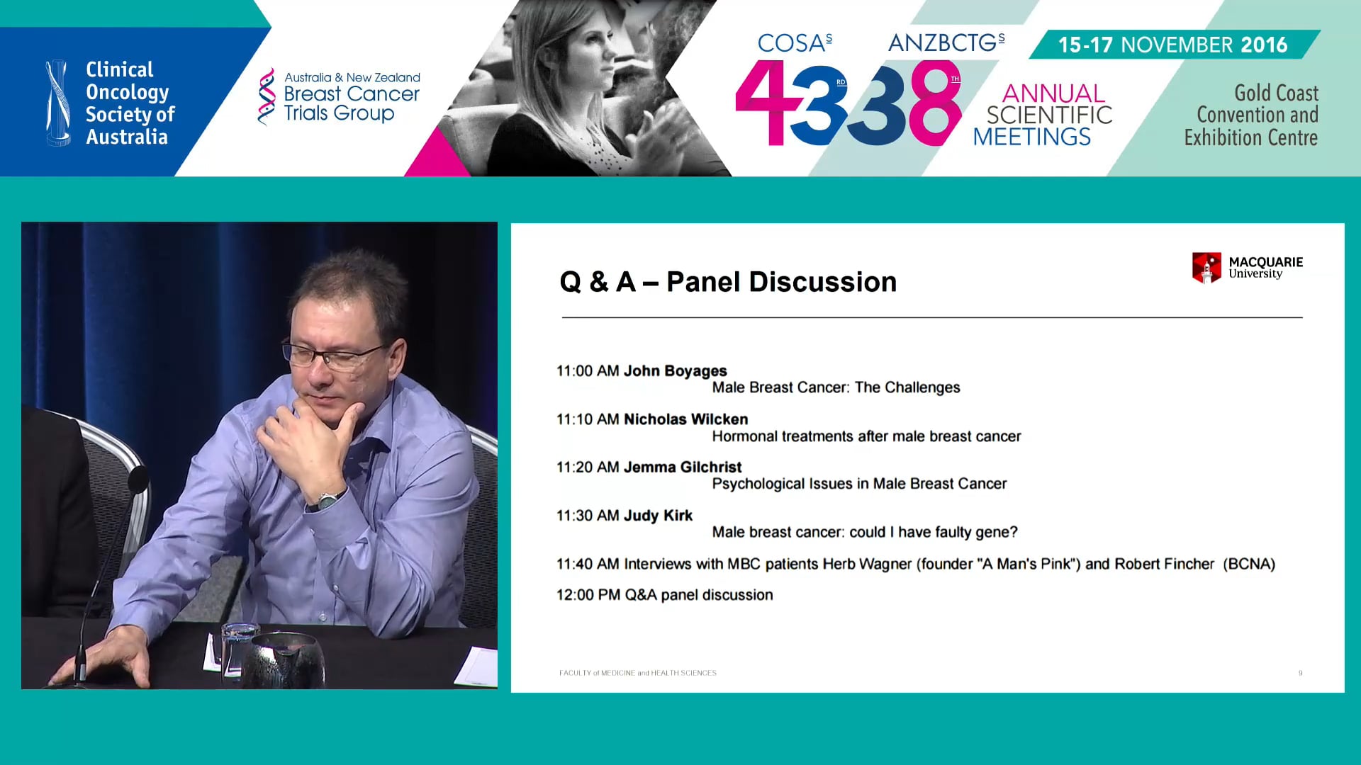 Male breast cancer Panel Discussion