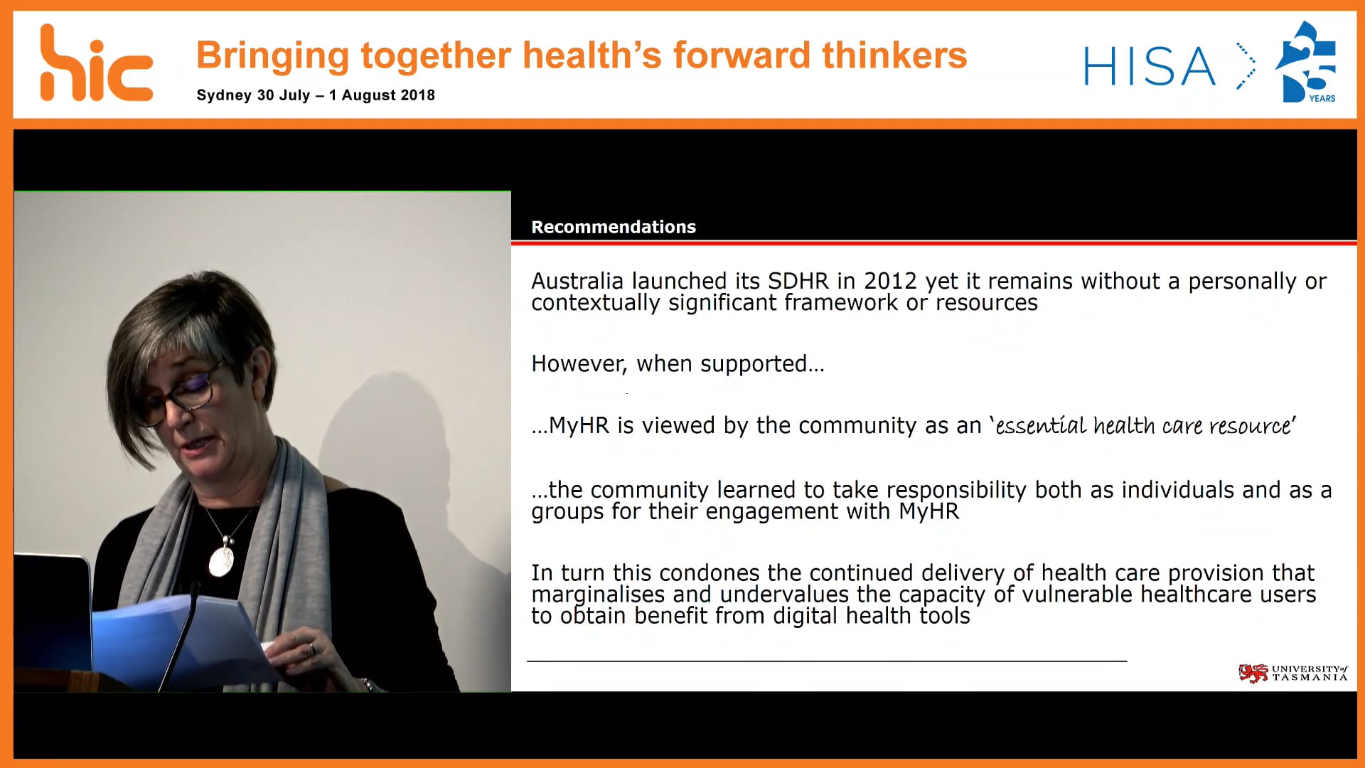 Recommendations for enhancing the implementation and utility of shared digital health records in rural Australian communities Helen Almond