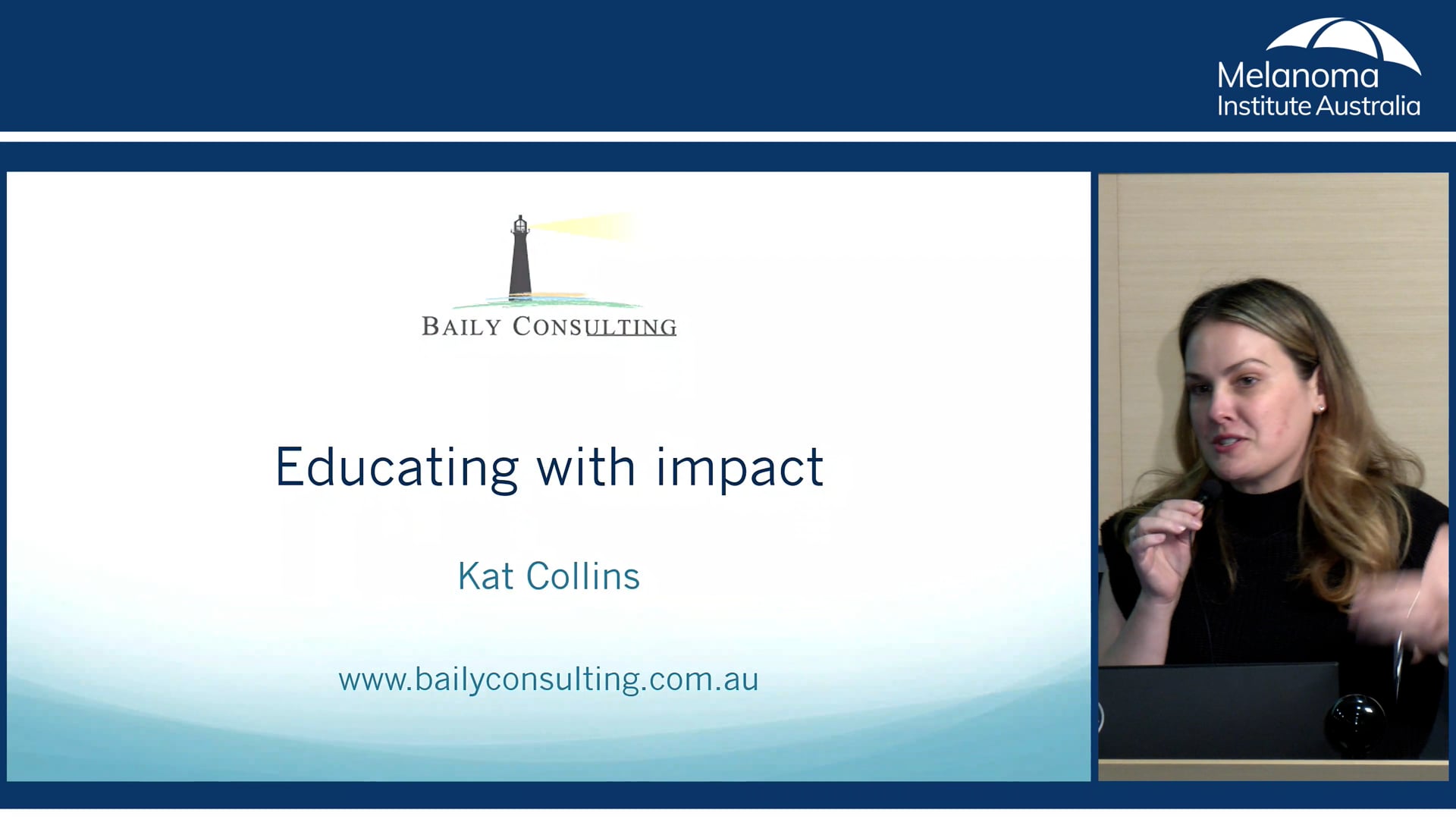 Educating with impact Katharine Collins (Presentation Skills Coach)