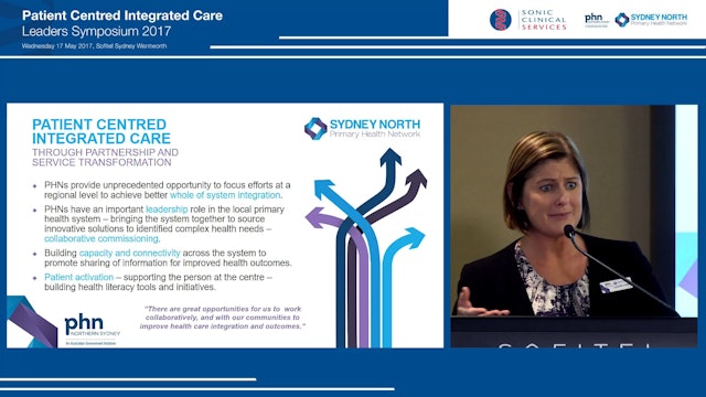 Welcome address Ms Lynelle Hales, CEO, Sydney North Primary Health Network