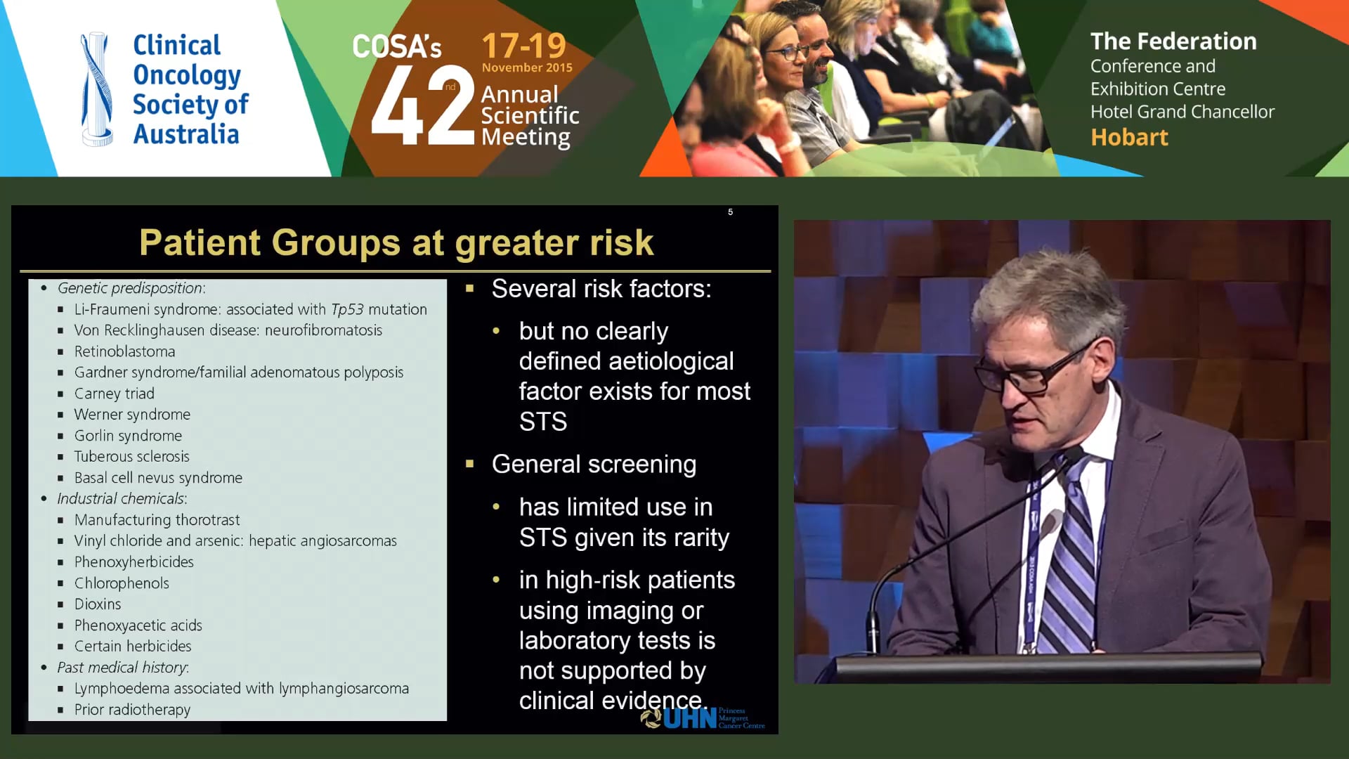 Brian O'Sullivan Clinical management of sarcoma