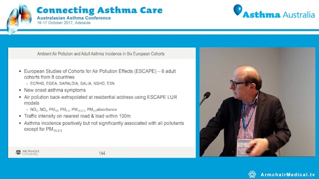 Does air pollution affect asthma Prof Michael Abramson