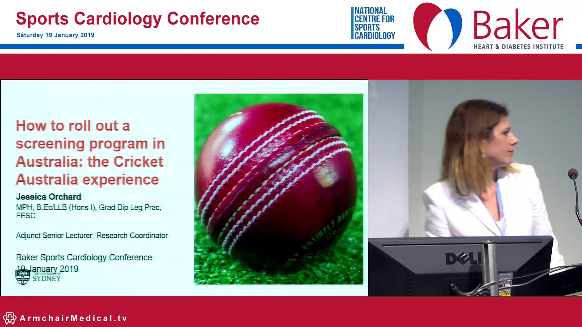How to roll out a screening program in Australia The Cricket Australia experience Jessica Orchard