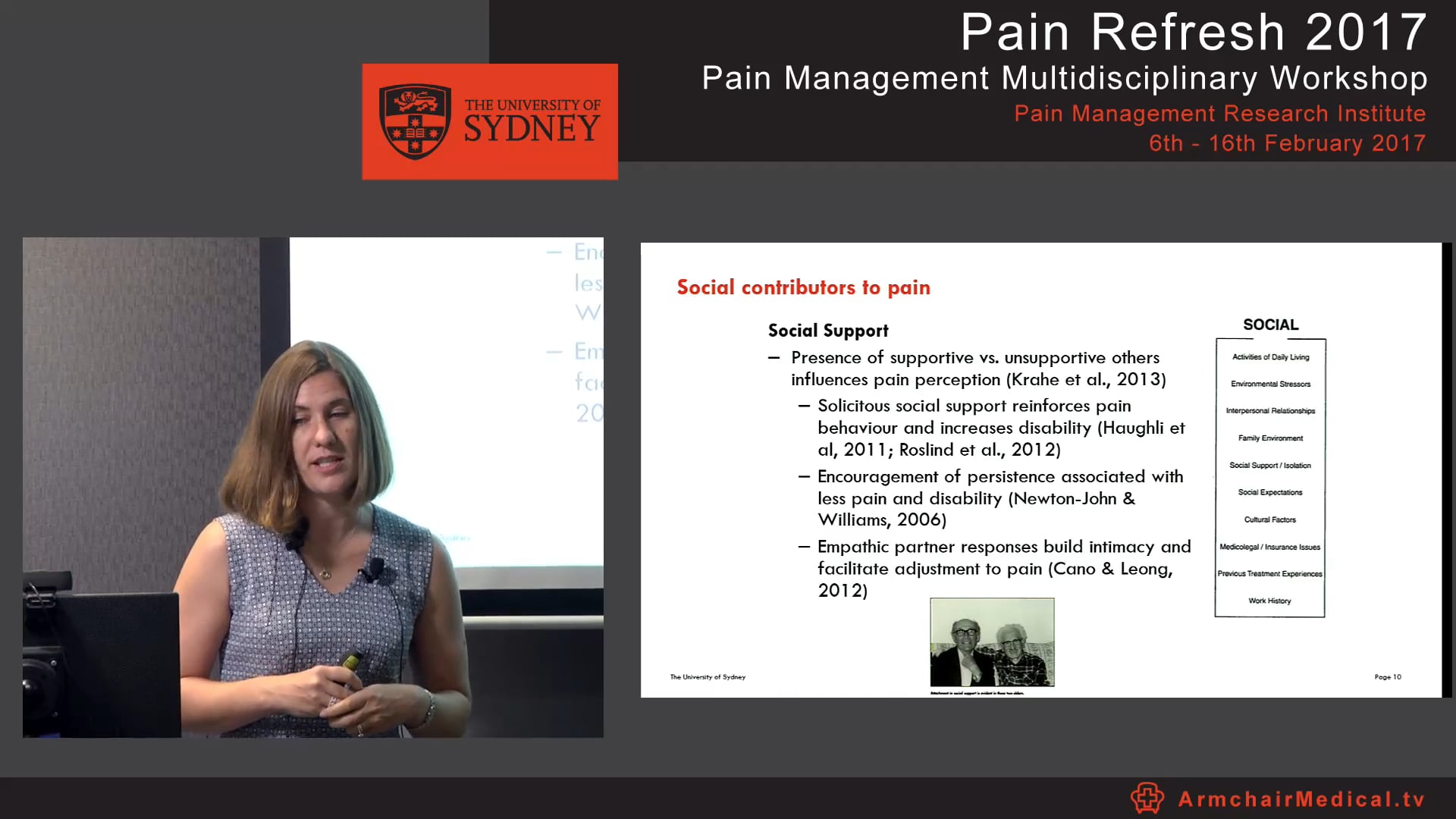 The social side of pain - Contributors and consequences Dr Claire Ashton-James