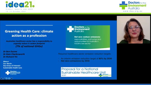 Greening Health Care Plenary climate ...