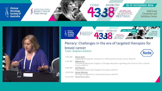 Challenges in the era of targeted therapies for breast cancer Panel Discussion