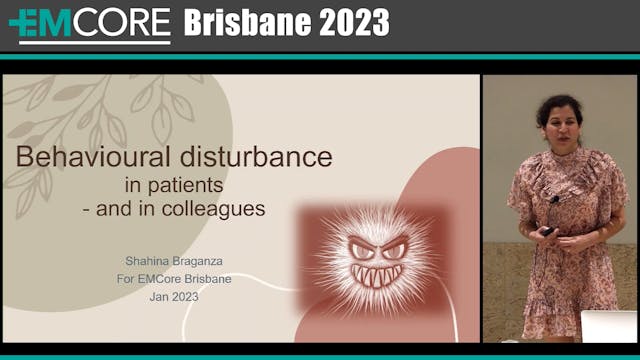 Behavioural disturbance in patients a...