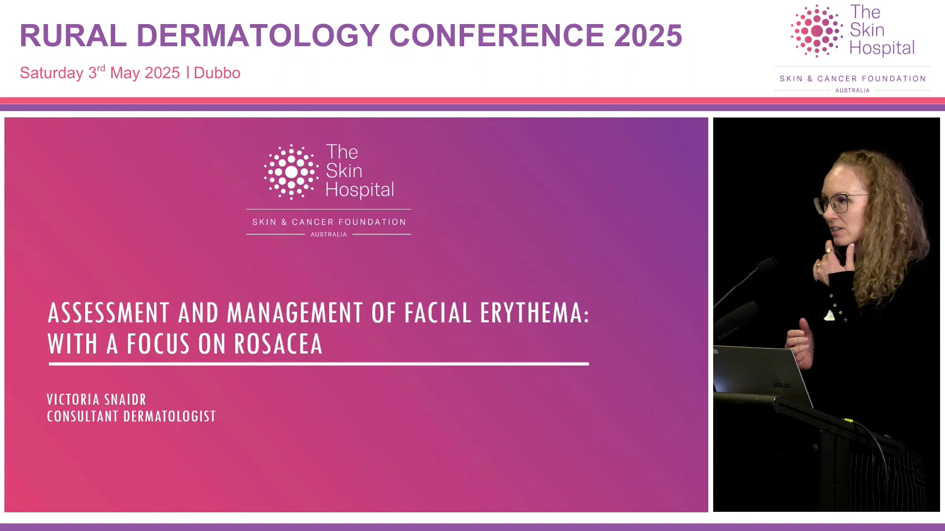 Assessment and Management of Facial Erythema Dr Victoria Snaidr