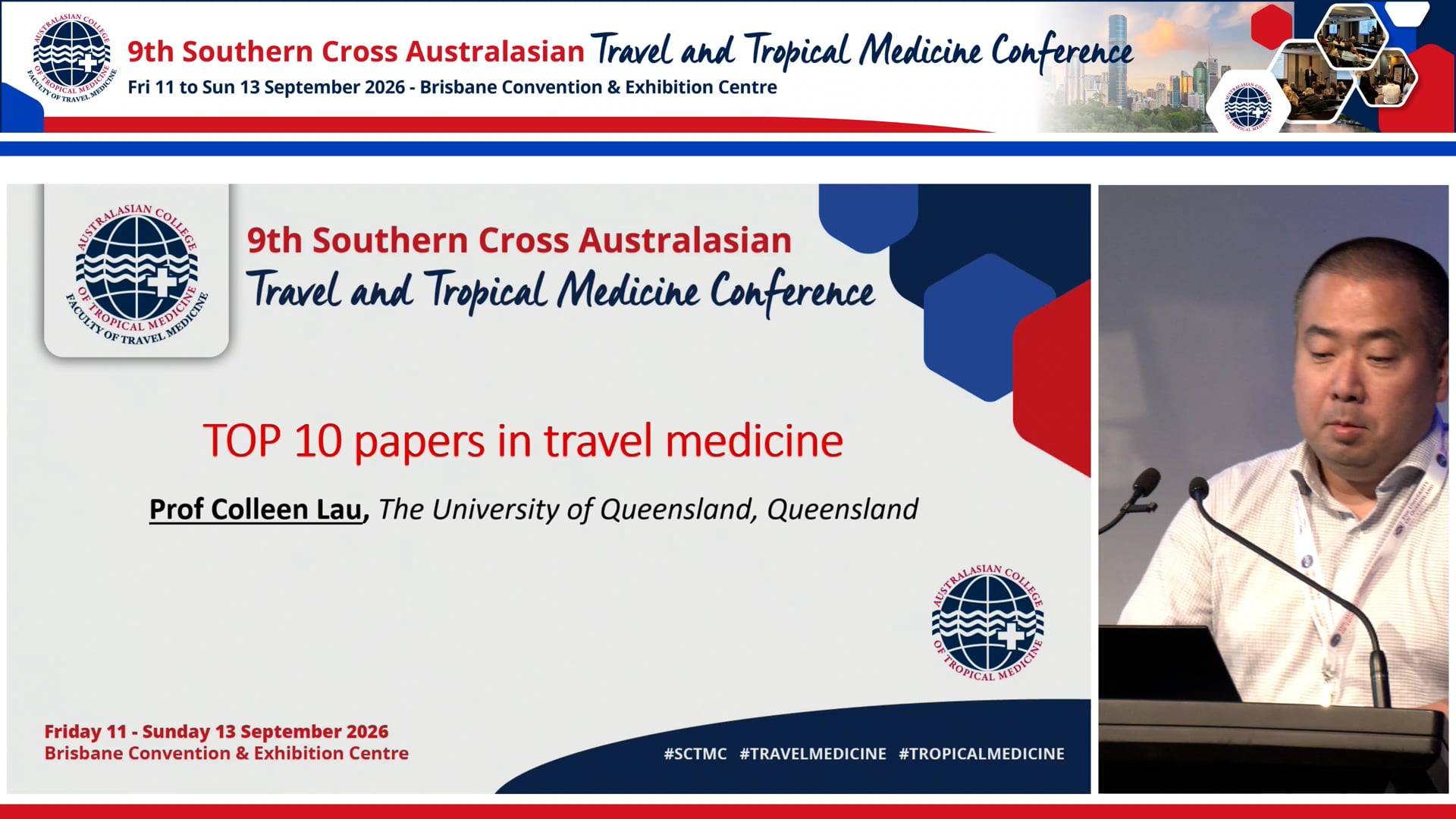 Top 10 papers in travel medicine Prof Colleen Lau