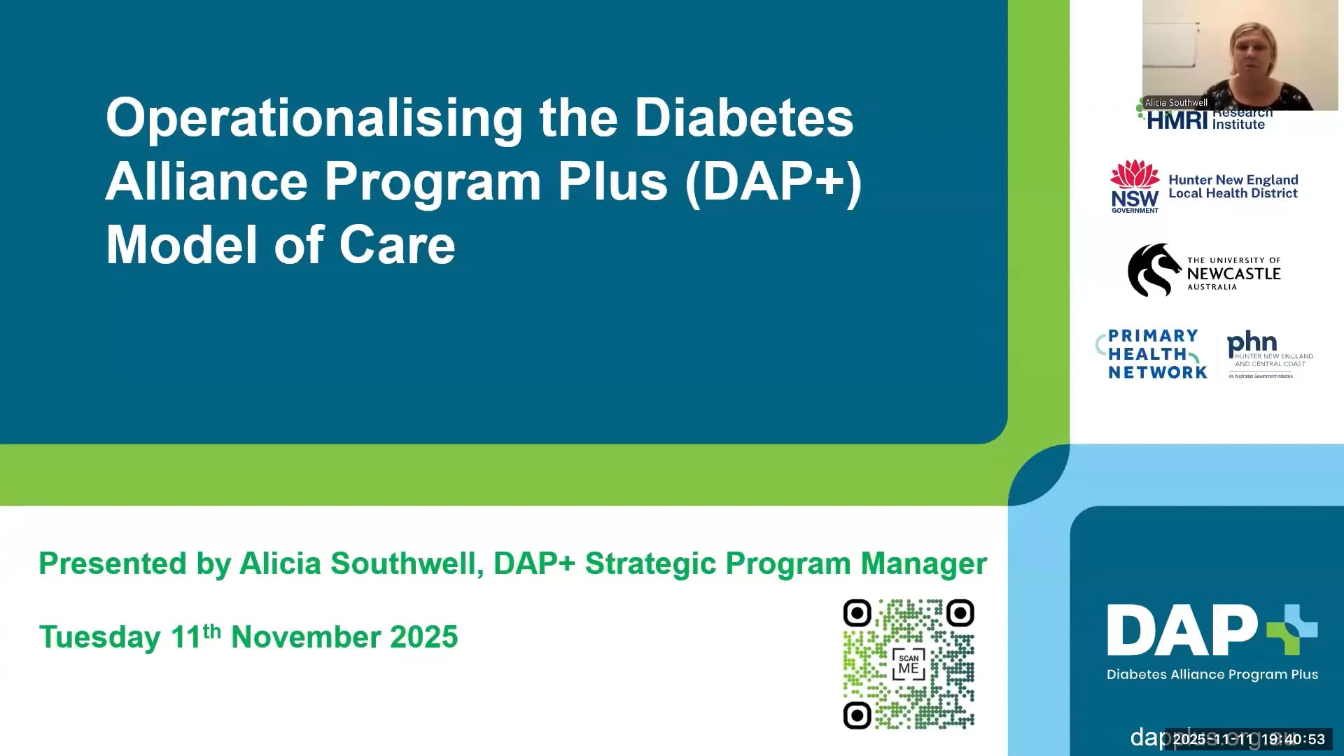 Operationalising the DAP+ Model of Care Alicia Southwell