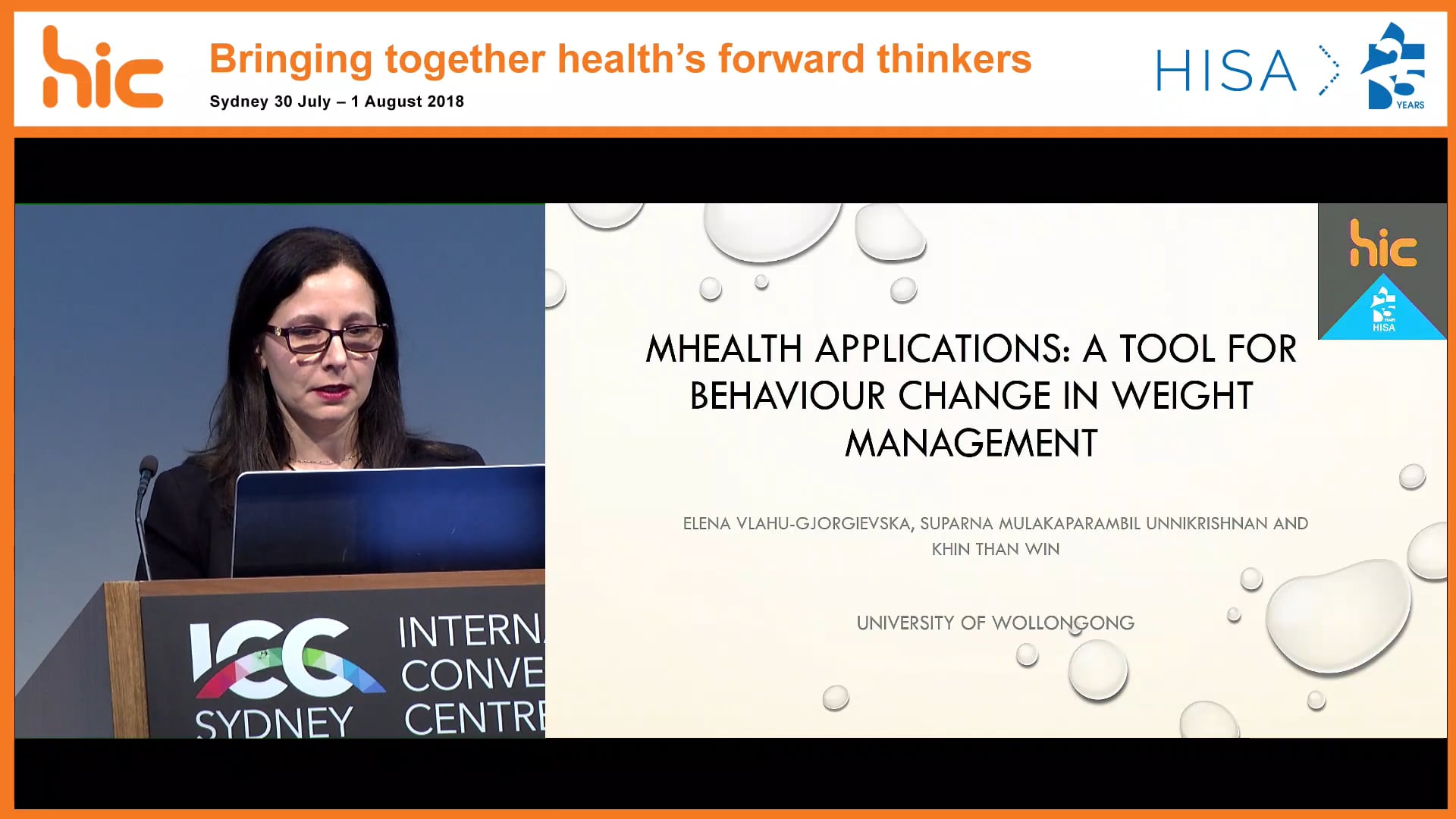 mHealth applications a tool for behaviour change in weight management Dr Elena Vlahu-Gjorgievska