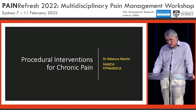 Wednesday -Procedural Interventions for Chronic Pain Dr. Rebecca Martin