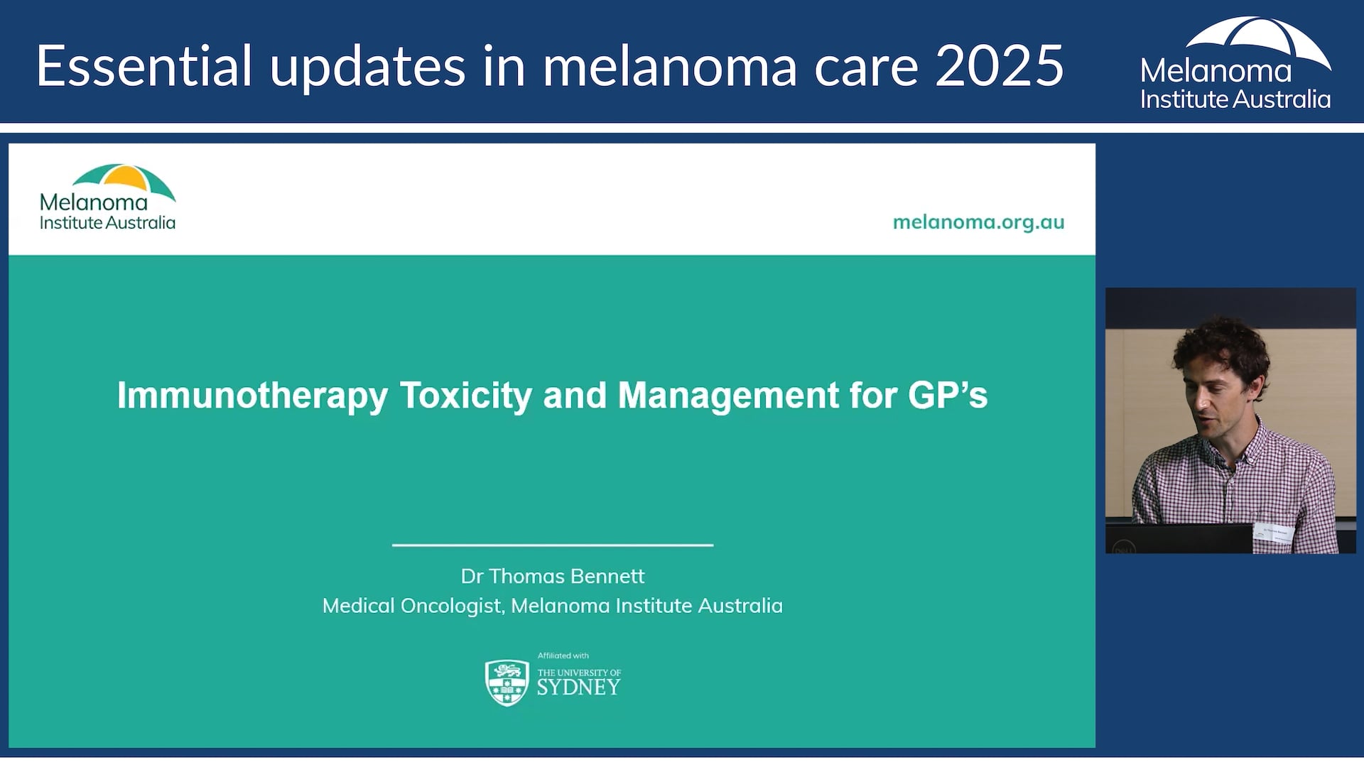 Immunotherapy toxicity and management for GPs Dr Thomas Bennett (Medical Oncologist, MIA)