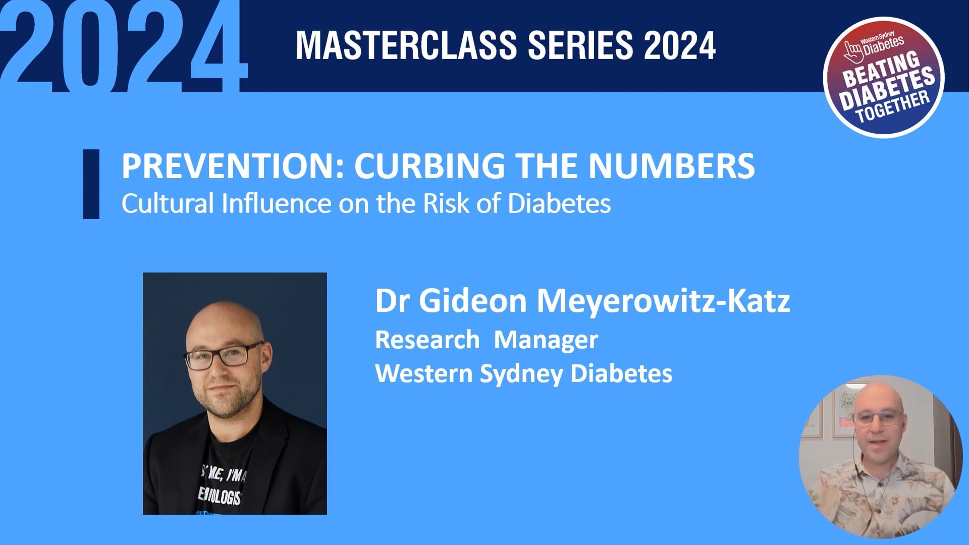 Cultural Influence on the Risk of Diabetes Dr Gideon Meyerowitz-Katz