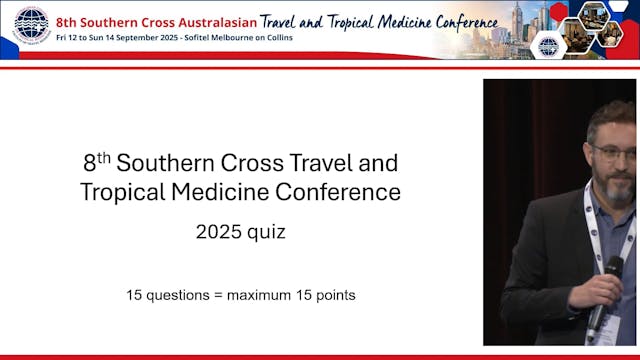 Travel and Tropical Medicine Quiz Hos...