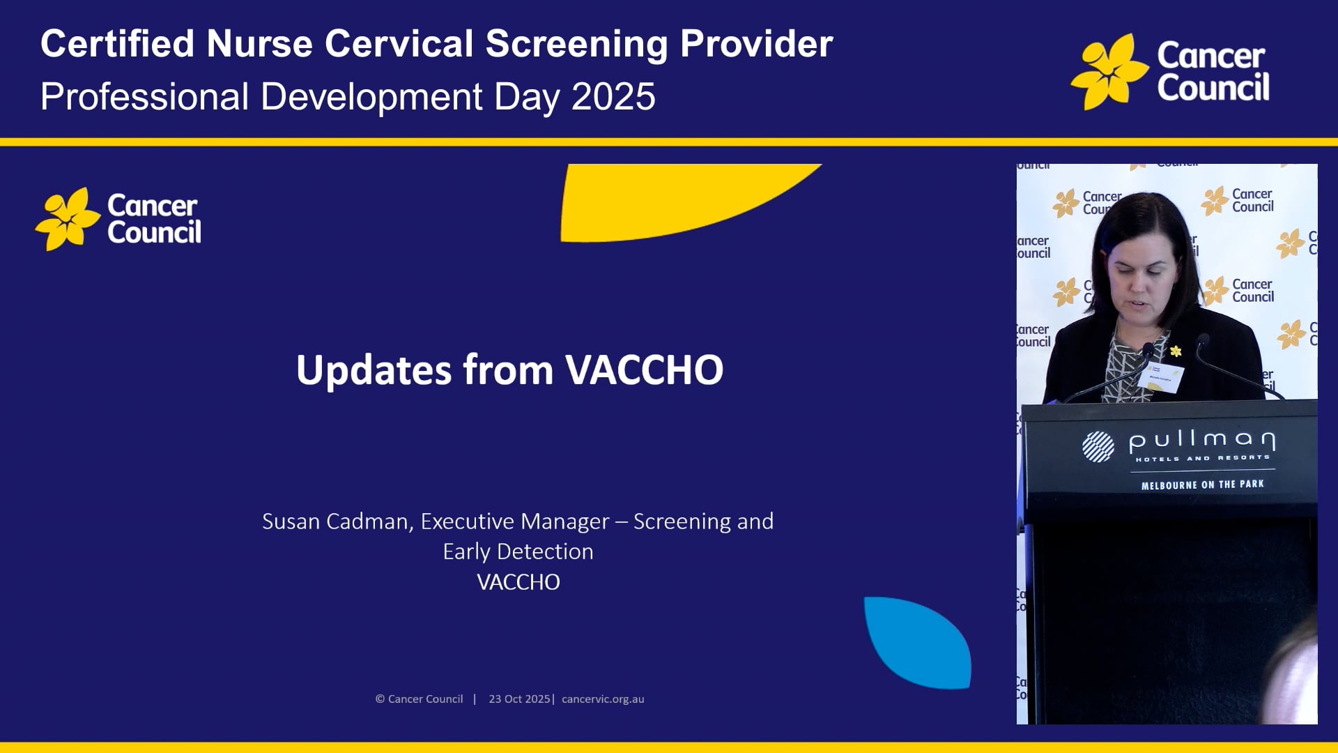 VACCHO Update Susan Cadman