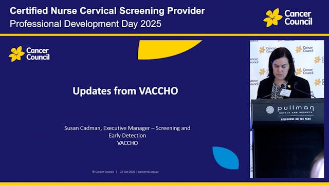 VACCHO Update Susan Cadman
