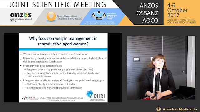 Weight management in women of reproductive age - Assoc Prof Lisa Moran